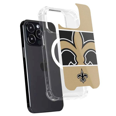 NFL New Orleans Saints Zone Block iPhone 16 Pro MagSafe Case
